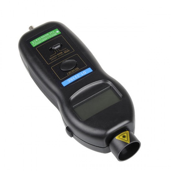 DT2236C Digital Laser RPM Tachometer Contact Measurement Tool