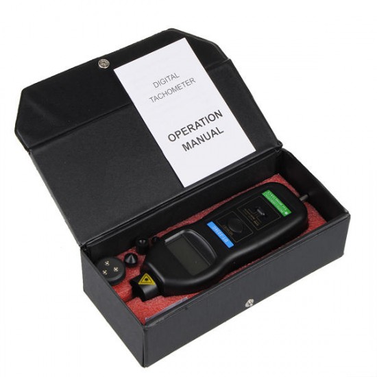 DT2236C Digital Laser RPM Tachometer Contact Measurement Tool