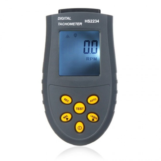 HS2234 Digital Laser Tachometer 2.5-99999rpm LCD RPM Test Small Engine Motor Speed Gauge Non-contact HS2234 Digital Laser Tachometer 2.5-99999rpm LCD RPM Test Small Engine Motor Speed Gauge Non-contact