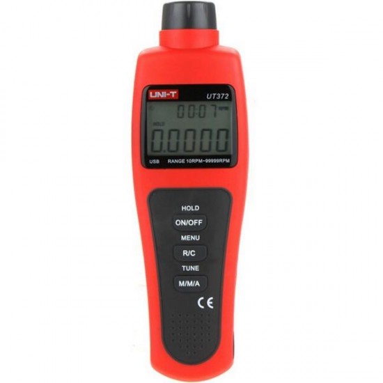 UT372 Lcd Display Digital Non Contact USB Interface Tachometer 10RPM-99999RPM