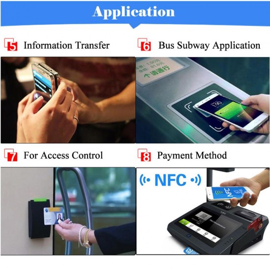10pcs/lot Ntag215 NFC TAG Sticker Card 13.56MHz ISO14443A NTAG 213 Universal Lable RFID Tag