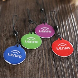 (4 Pcs/Lot) Ntag216 NFC Tag Card Key Token 13.56mhz RFID 868 Bytes Card Label Keychain for All NFC Android Phone