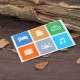 6 Pcs Ntag213 13.56Mhz NFC Electronic Tag Card is Fully Compatible with NFC Mobile Phone PET Waterproof Sticker