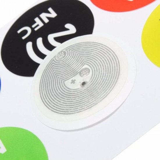 6pcs Waterproof NFC Tags NTAG213 Chip RFID Adhesive Label Sticker for all NFC Mobile Phones