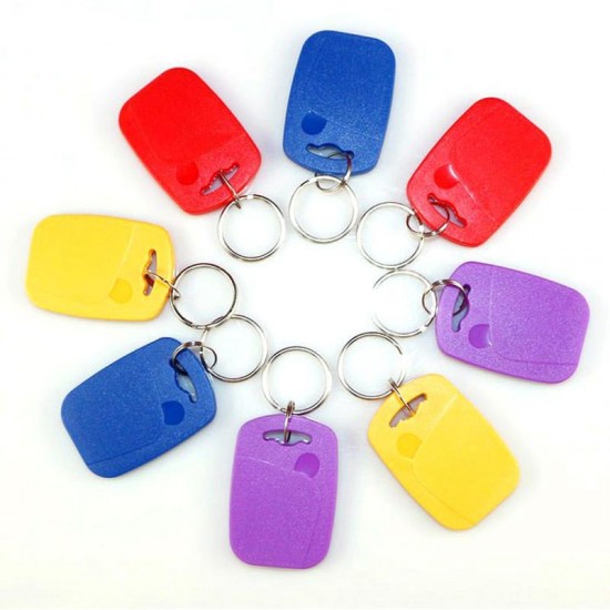 IC+ID UID Rewritable 13.56MHz+125khz 2 in 1 Changeable Writable Composite Key Tags Card Keyfob Dual Chip Frequency RFID T5577 EM4305