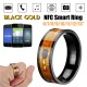 NFC Tag NTAG213 Finger Ring Multifunctional Intelligent Ring Titanium Steel Smart Wear Finger Digital Rings for Men Women NFC Tag NTAG213 Finger Ring Multifunctional Intelligent Ring Titanium Steel Smart Wear Finger Digital Rings for Men Women
