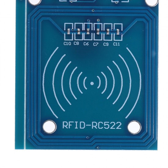 RFID-RC522 RF IC Card Reader Sensor Module with S50 Blank Card and Key Ring forRaspberry Pi, 40pin Male to Female Jumper Wires RFID Tag