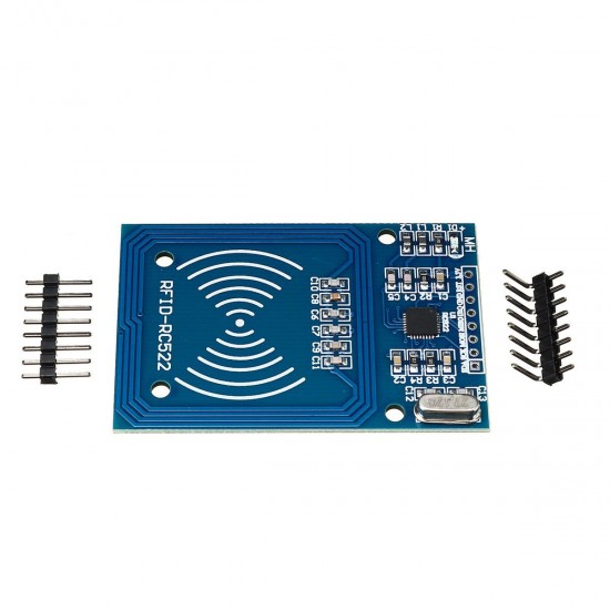 RFID-RC522 RF IC Card Reader Sensor Module with S50 Blank Card and Key Ring forRaspberry Pi, 40pin Male to Female Jumper Wires RFID Tag RFID-RC522 RF IC Card Reader Sensor Module with S50 Blank Card and Key Ring forRaspberry Pi, 40pin Male to Female Jumper Wires RFID Tag