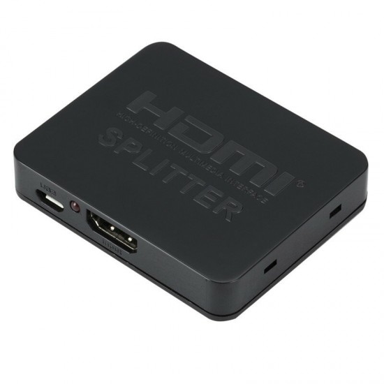 1080P Full HD 3D 1 In 2 Out HDMI Splitter 1X2 HDMI Switcher Hub Signal Distributor for Camera XBOX HDMI