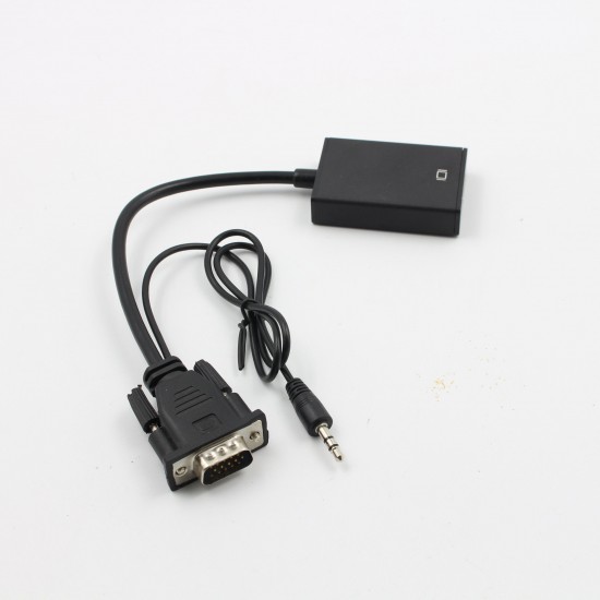 1080P HD VGA To HDMI Converter Adapter with Audio Cable for HDTV PC Laptop TV 1080P HD VGA To HDMI Converter Adapter with Audio Cable for HDTV PC Laptop TV