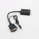 1080P HD VGA To HDMI Converter Adapter with Audio Cable for HDTV PC Laptop TV 1080P HD VGA To HDMI Converter Adapter with Audio Cable for HDTV PC Laptop TV