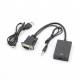 1080P HD VGA To HDMI Converter Adapter with Audio Cable for HDTV PC Laptop TV