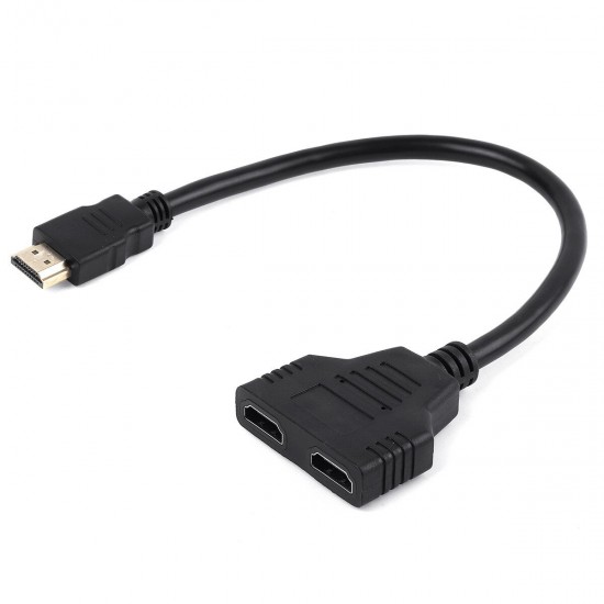 1080P HDMI Cable Splitter Adapter 2.0 Converter 1 In 2 Out 1 Male to 2 Female