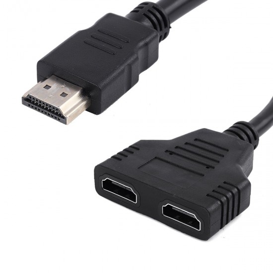 1080P HDMI Cable Splitter Adapter 2.0 Converter 1 In 2 Out 1 Male to 2 Female