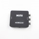 1080P HDMI to AV Adapter HD Video Composite Converter Box HDMI to RCA AV/CVSB L/R Video Mini HDMI2AV Support NTSC PAL