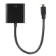1080P Micro HD Male to VGA Female Converter Adapter Cable for PC HDTV Monitor 1080P Micro HD Male to VGA Female Converter Adapter Cable for PC HDTV Monitor