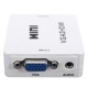 1080P Mini VGA To HD Audio Video Converter Box Adapter For HDTV PC Laptop DVD 1080P Mini VGA To HD Audio Video Converter Box Adapter For HDTV PC Laptop DVD