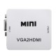 1080P Mini VGA To HD Audio Video Converter Box Adapter For HDTV PC Laptop DVD 1080P Mini VGA To HD Audio Video Converter Box Adapter For HDTV PC Laptop DVD