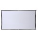 16: 9 Projector Screen Home Projection Screen Cloth Outdoor Portable Folding Simple Soft Curtain with Hook