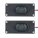 2Pcs 3 Inch Loudspeaker Passive Bass Vibrating Speaker Unit 3W 4Ohm for Computer LCD TV