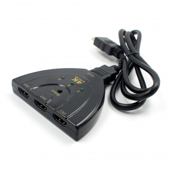 3 Port HDMI Switch Adapter AV Switcher Selector Converter Splitter Hub Cable for HDTV 1080P Xbox