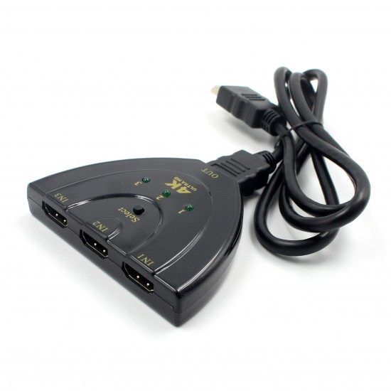 3 Port HDMI Switch Adapter AV Switcher Selector Converter Splitter Hub Cable for HDTV 1080P Xbox 3 Port HDMI Switch Adapter AV Switcher Selector Converter Splitter Hub Cable for HDTV 1080P Xbox