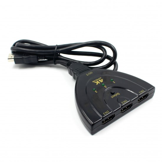 3 Port HDMI Switch Adapter AV Switcher Selector Converter Splitter Hub Cable for HDTV 1080P Xbox 3 Port HDMI Switch Adapter AV Switcher Selector Converter Splitter Hub Cable for HDTV 1080P Xbox