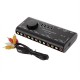 4 in 1 Out AV RCA Switch Box AV Audio Video Signal Switcher 4 Way Splitter