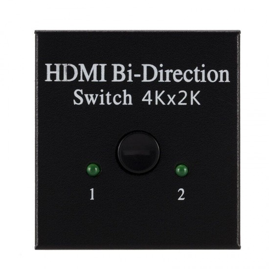 4Kx2K Bi Direction Switch HDMI Two-way Switcher HD 2 In 1 Out Converter for HDTV TV Box Monitor Projector