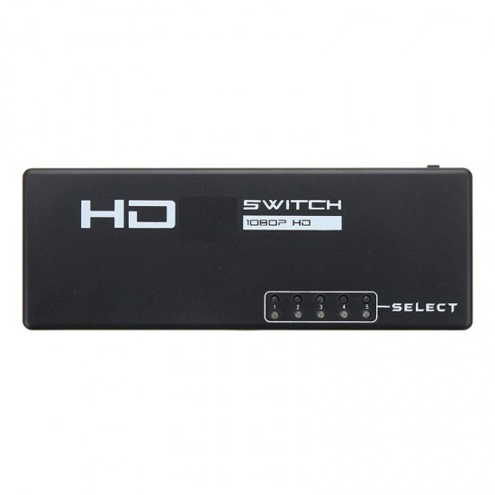 5 Ports 1080P HD 3D Switcher Selector Hub with Remote Controller for TV DVD STB 5 Ports 1080P HD 3D Switcher Selector Hub with Remote Controller for TV DVD STB