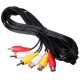 5m 3 RCA Male to Female Plug Splitter Audio Video AV Adapter Extension Cable DVD