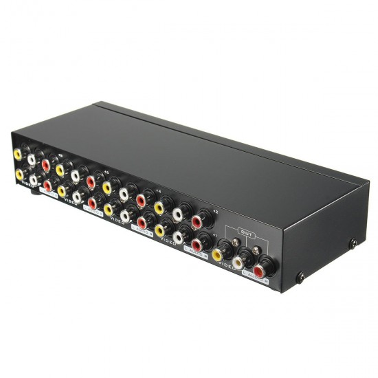 8 In 1 Out Splitter Composite 3RCA AV Video Audio Switch Switcher Box Selector 8 In 1 Out Splitter Composite 3RCA AV Video Audio Switch Switcher Box Selector
