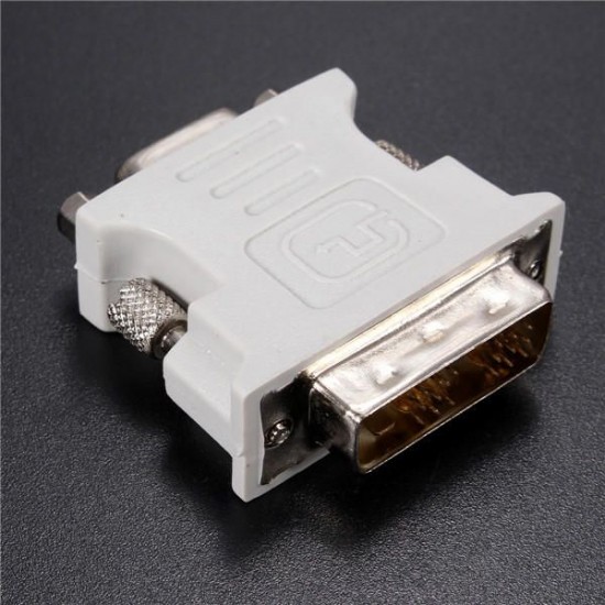 DVI-D (18+1) Dual Link Male to VGA HD15 Female Adapter Converter for PC Laptop