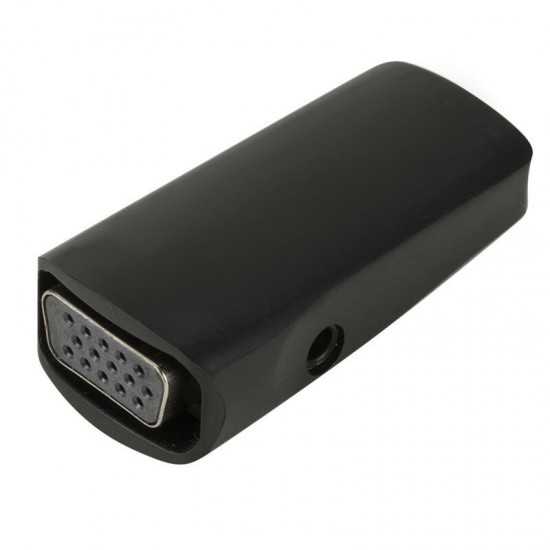FHD 1080P HDMI Female to VGA Female Mini Adapter with Audio Cable HDMI to VGA Converter for PC Laptop Computer Display Projector FHD 1080P HDMI Female to VGA Female Mini Adapter with Audio Cable HDMI to VGA Converter for PC Laptop Computer Display Projector