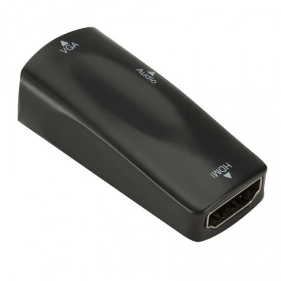 FHD 1080P HDMI Female to VGA Female Mini Adapter with Audio Cable HDMI to VGA Converter for PC Laptop Computer Display Projector FHD 1080P HDMI Female to VGA Female Mini Adapter with Audio Cable HDMI to VGA Converter for PC Laptop Computer Display Projector