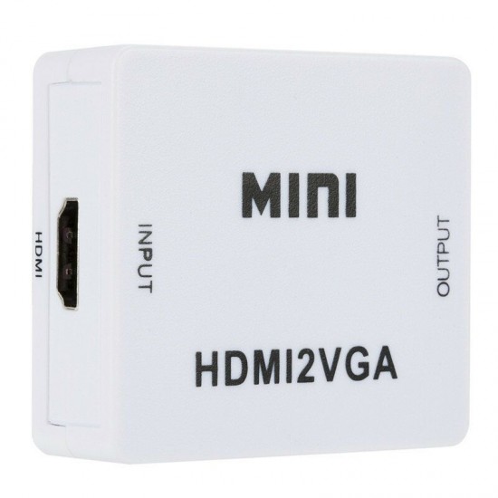 HD 1080P HDMI to VGA MINI Converter HDMI2VGA Video Adapter Box for Xbox360 PC DVD PS3 Television