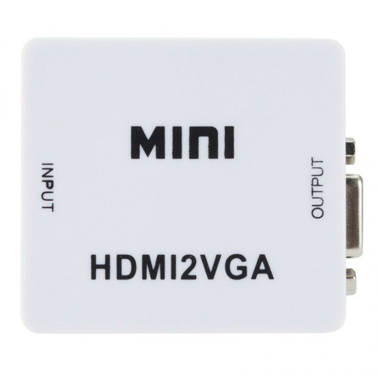 HD 1080P HDMI to VGA MINI Converter HDMI2VGA Video Adapter Box for Xbox360 PC DVD PS3 Television HD 1080P HDMI to VGA MINI Converter HDMI2VGA Video Adapter Box for Xbox360 PC DVD PS3 Television