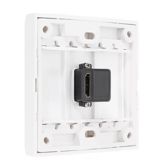 HD 1.4 Wall Plate with Angle Side Female to Female Connector HD 1.4 Wall Plate with Angle Side Female to Female Connector
