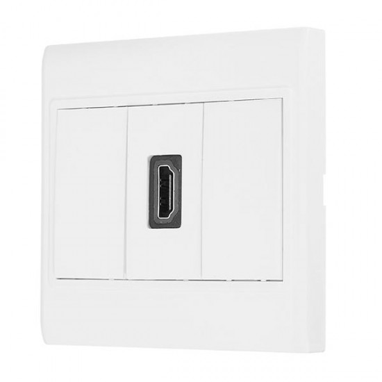HD 1.4 Wall Plate with Angle Side Female to Female Connector HD 1.4 Wall Plate with Angle Side Female to Female Connector