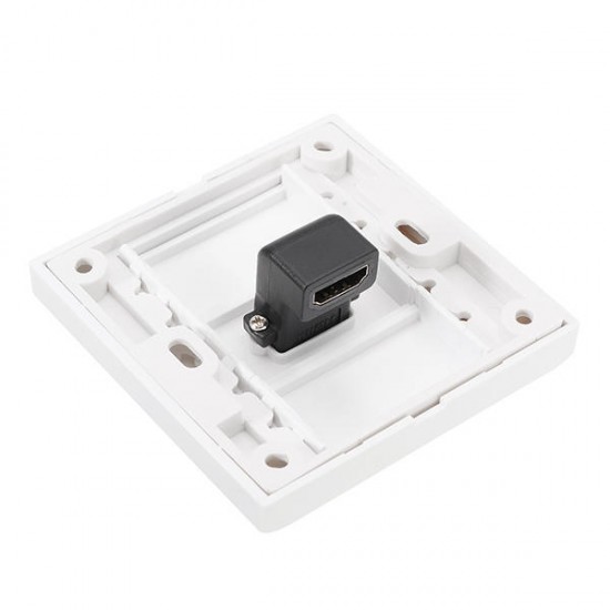 HD 1.4 Wall Plate with Angle Side Female to Female Connector HD 1.4 Wall Plate with Angle Side Female to Female Connector