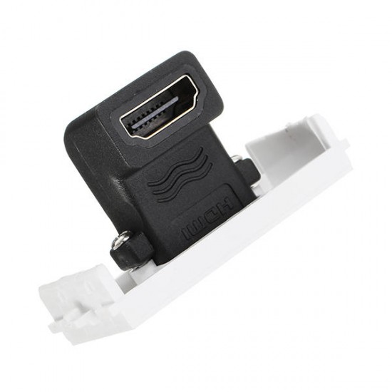 HD Female to Female Connector with 90 Degree Angle Side HD Wall plate HD Female to Female Connector with 90 Degree Angle Side HD Wall plate