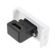 HD Female to Female Connector with 90 Degree Angle Side HD Wall plate