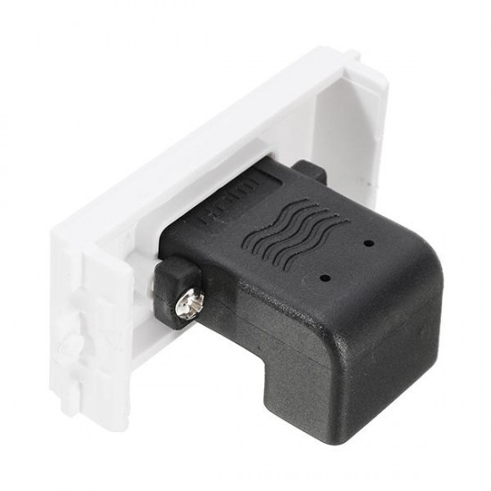 HD Female to Female Connector with 90 Degree Angle Side HD Wall plate HD Female to Female Connector with 90 Degree Angle Side HD Wall plate