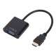 HDMI TO VGA HDMI Male to VGA Female Converter Adapter with Audio Cable Support 1080P