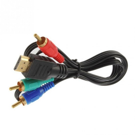 HDMI to 3 RCA Adapter Cable Audio Video AV Cable Adapter Converter Connector Component Wire Lead for HDTV