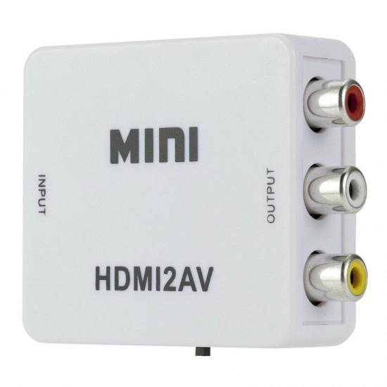 HDMI to RCA AV Adapter Box Composite CVBS 3RCA Video Converter Full HD 1080P HDMI to RCA AV Adapter Box Composite CVBS 3RCA Video Converter Full HD 1080P