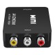 Mini Composite AV CVBS Video Adapter 720p 1080p RCA to HDMI Converter