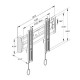 NB C1-F Universal 17-37in SPCC Wall Mount Flat Panel LCD LED TV Holder Ultrathin Quick Installation TV Stand Load 40lbs