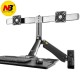 NB MC40-2A Ergonomic Sit-Stand Workstation Wall Mount 22-27in Dual Monitor Holder Arm with Foldable Keyboard Plate 2xUSB3.0 Interface NB MC40-2A Ergonomic Sit-Stand Workstation Wall Mount 22-27in Dual Monitor Holder Arm with Foldable Keyboard Plate 2xUSB3.0 Interface