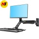 NB MC40 Wall Mount Ergonomic 24-35 inch Monitor Holder Gas Strut Arm with Foldable Keyboard Plate and 2 USB3.0 Interface NB MC40 Wall Mount Ergonomic 24-35 inch Monitor Holder Gas Strut Arm with Foldable Keyboard Plate and 2 USB3.0 Interface